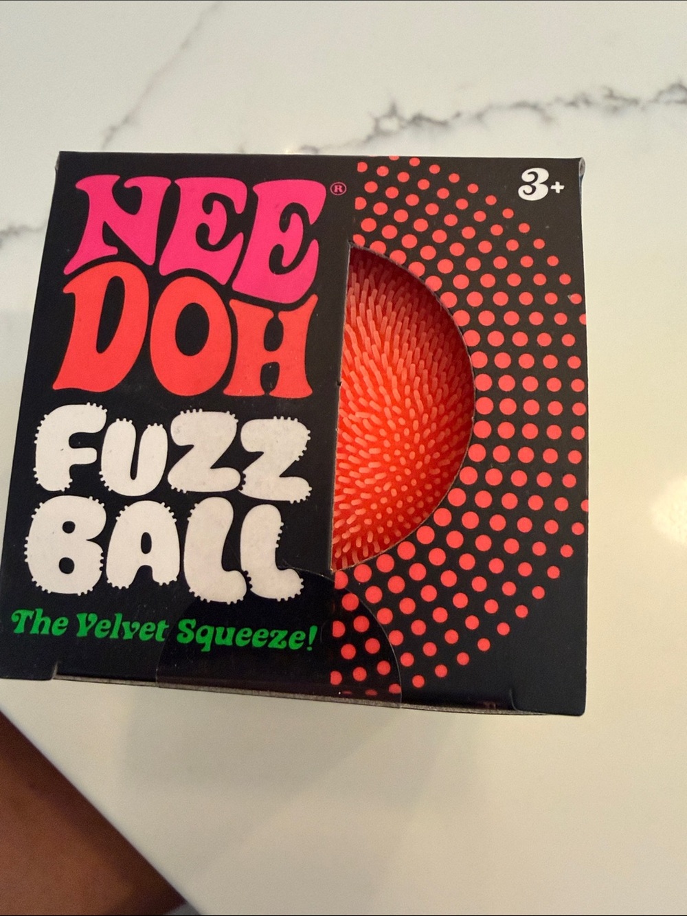Fuzz Ball Velvet Squeeze - Orange